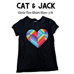 Girls heart tee shirt